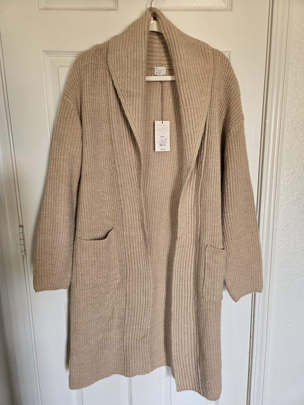 a new day Long Open-Front Cardigan Sweater - Tan